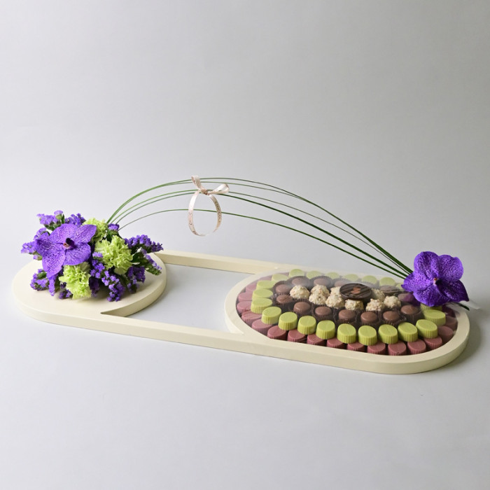 Lavender Oval Tray