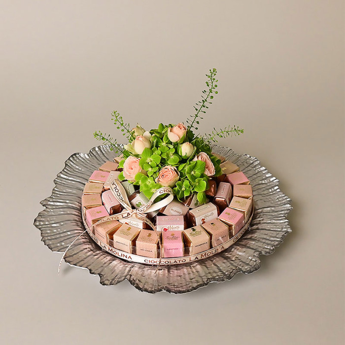 Wrapped Pralines Silver Plate