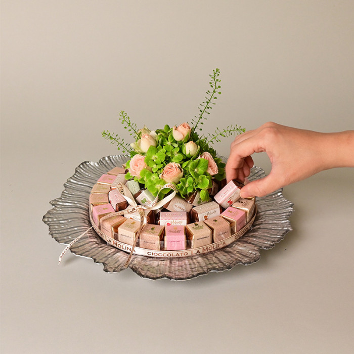 Wrapped Pralines Silver Plate