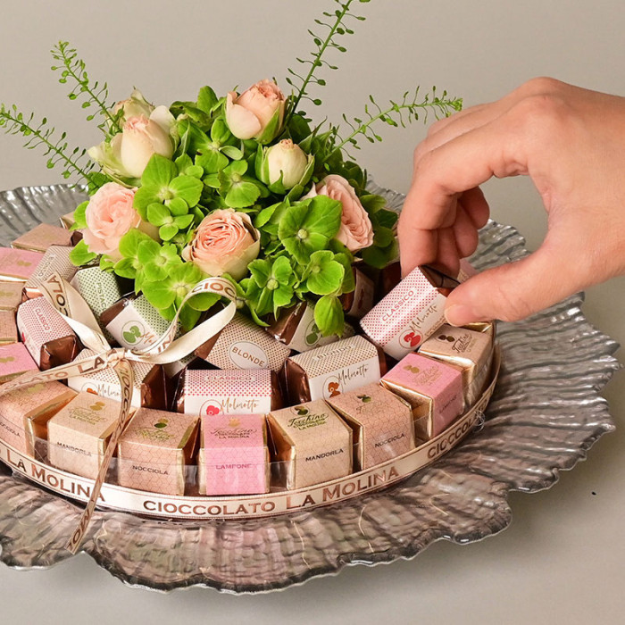 Wrapped Pralines Silver Plate