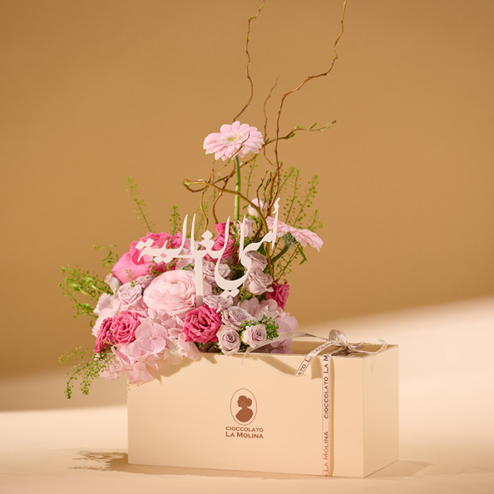 Mom's Pink Flowers Box